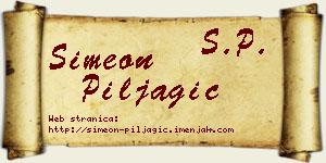 Simeon Piljagić vizit kartica
